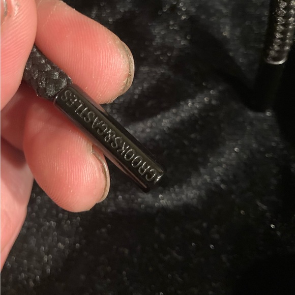 NWT Crooks & Castles Black Velour Joggers size Medium - Picture 5 of 7